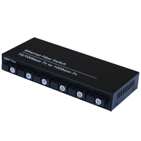 Convertisseur de média fibre optique Gigabit 10/100M RJ45 Ethernet 6 ports pour usine