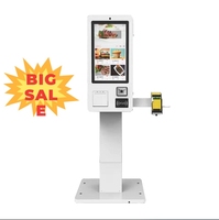 Tagihan Lcd pesanan mandiri lobi layar sentuh kios Wayfinding dengan Printer