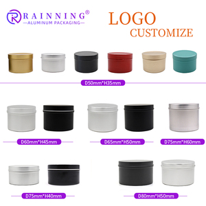 1oz 20oz 3oz 4oz decorativo oro plata cera de soja latas contenedor caja de lata de Metal personalizado redondo Metal lata vela tarros - Product Image 2