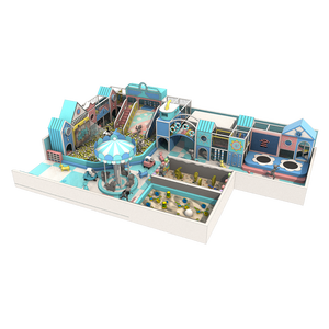 Équipement de jeux commerciaux de haute qualité pour enfants, ensemble de jeux d'intérieur en gros avec toboggan et piscine à balles pour enfants - Product Image 1