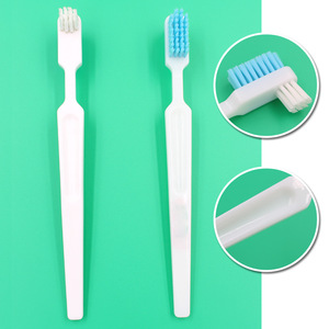 Brosse à dents manuelle en plastique à tête large et manche long, pour usage en clinique dentaire MC E804 - Product Image 4