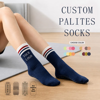 Chaussettes de yoga et de pilates douces et personnalisées de qualité supérieure pour des sports de plein air confortables et chaussettes antidérapantes