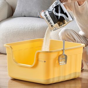 अधिक आकार के एंटी-स्प्लैश शौचालय लिटर बेसिन में काटे गए भंडारण बक्से और बिन के लिए अधिक बड़ी सफाई आपूर्ति - Product Image 4