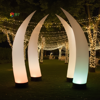 Conception personnalisée rapide, totem gonflable, affichage extérieur, colonne lumineuse gonflable à LED, publicité, piliers gonflables, colonne