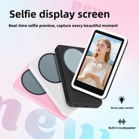 Moniteur d'écran pour vlog et selfie, moniteur de caméra arrière pour vlog et diffusion en direct, mise en miroir sans fil de l'écran avec iPhone et Android C92