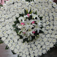 Couronne funéraire de luxe Fuyono couleur cuivre 1,1-1,2 m pour salle d'hommage intérieure, cérémonie de commémoration pour bébés et adultes, équipement funéraire assorti