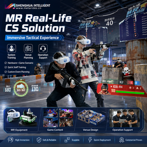 Machine de jeu de tir <span class=keywords><strong>VR</strong></span> 9D 360°, simulateur d'arcade MRCS, construction en acier et fibre de verre, plateforme stable, résistant à l'usure - Product Image 2