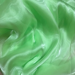 Nouveau design 100% polyester tessuto di rivestimento tissu organza léger organza <span class=keywords><strong>brillant</strong></span> pour jupe robe - Product Image 4