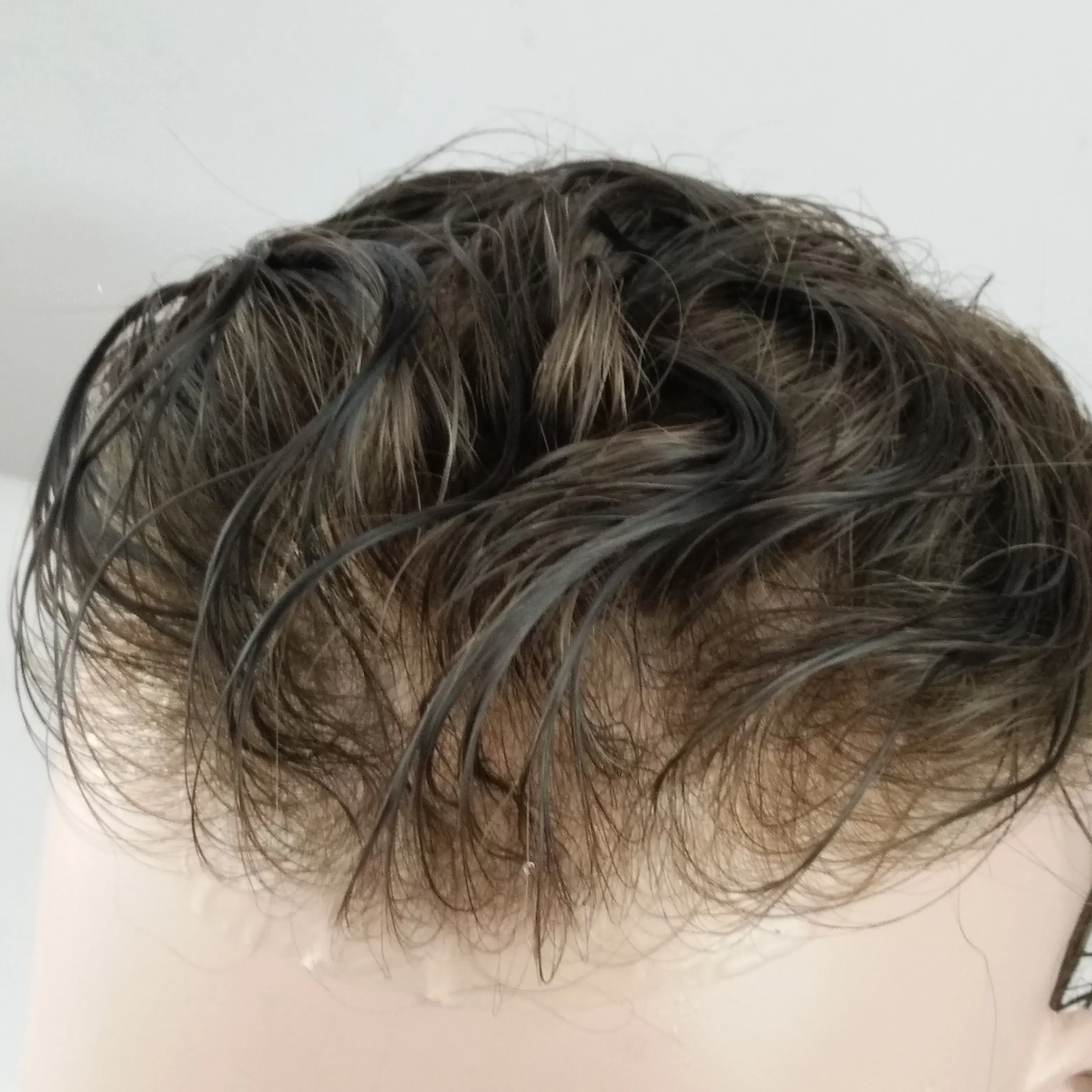 男性用の自然な外観の超薄型スキンVループ人毛プロキシ