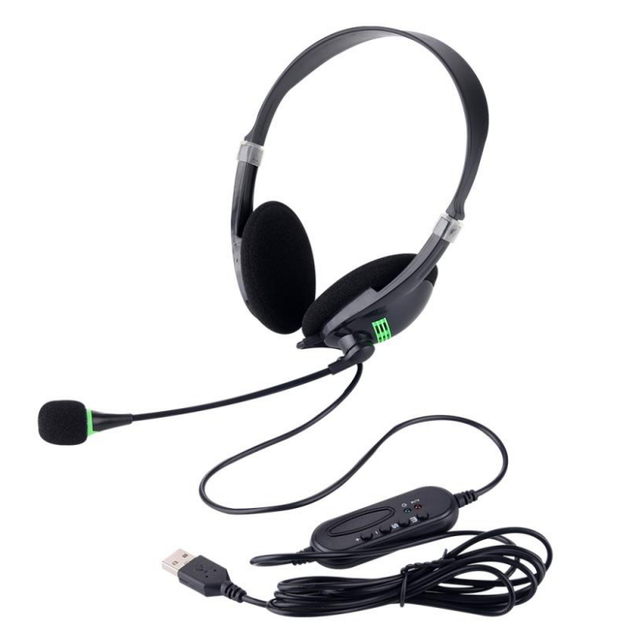 JIND Lightweight Computer USB Interface Headset Sound Noise Office Headset Oem