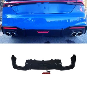 Car Rear Bumper Lip Rear Bumper <b>Splitter</b> Diffuser Spoiler Bumper Guard Protector For Audi A5 2021-2024 Body Kit Car Accessories - Product Image 1