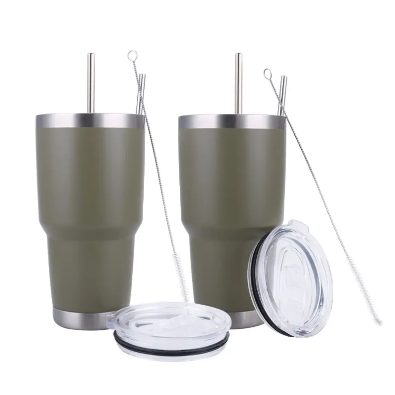 Gint đúp Walled Biểu Tượng Tùy Chỉnh 30Oz Tumbler Thép Không Gỉ Cách Điện Chân Không Cốc Cà Phê 30Oz Yetys Cup