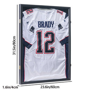 Boîtier en acrylique transparent 98% Protection UV-Verrouillable de luxe personnalisé pour l'affichage du maillot de football Baseball Football <span class=keywords><strong>NBA</strong></span> - Product Image 2