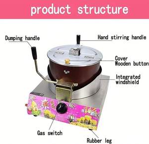 Mini machine à maïs avec bouilloire antiadhésive <span class=keywords><strong>pour</strong></span> machine à collation, machine à maïs portable commerciale - Product Image 5
