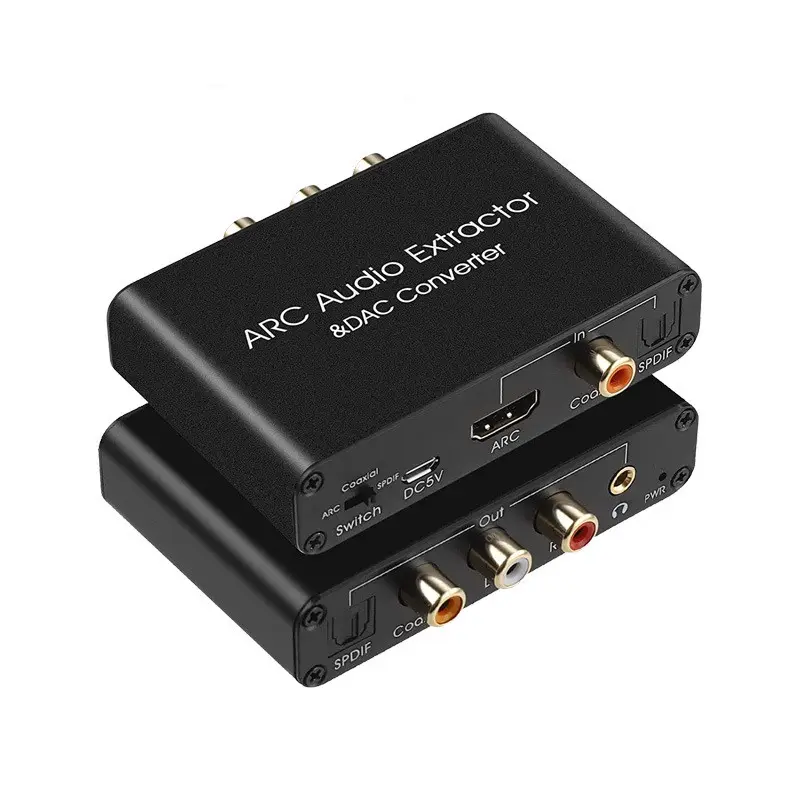 Hot Sale ARC Audio Extractor&DAC Converter ARC Coaxial Spdif input DAC audio return channel