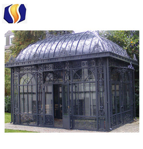 <span class=keywords><strong>Serre</strong></span> de jardin en aluminium facile à assembler avec salle de soleil Bois traité sous pression Cadre en métal Nature's Greenhouse à vendre - Product Image 5