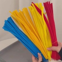 Bâtonnets de chenille épais professionnels pour loisirs créatifs, fleurs en chenille, fils pelucheux, cadeaux fantaisie