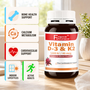 Suplemento de Vitamina D3 y K2 Shecome al por Mayor, Fabricante de Suplementos para la Salud Ósea, 120 Cápsulas de Vitamina D3 y K2 - Product Image 4