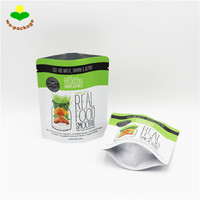 Op maat gedrukte, voedselveilige zakken met hersluitbare ritssluiting voor smoothies, gedroogd fruit en snoep - PET/VMPET/PE