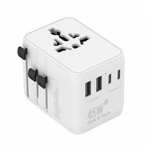 Adattatore da Viaggio Universale Compatto PD 45W con Materiale GaN per Fotocamera e <span class=keywords><strong>iPhone</strong></span>, Cavo di Ricarica + Adattatore USB a USB-<span class=keywords><strong>C</strong></span> - Product Image 1