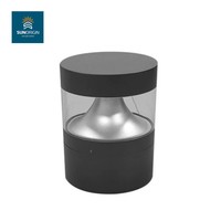 Lampe de colonne LED extérieure étanche IP65 en aluminium avec alimentation DC/AC et contrôle par application pour jardin, hôtel, clôture, maison et usage rural