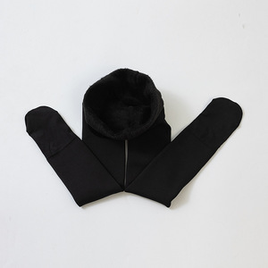 Collant da Danza per Ragazze Autunno Inverno Bianchi Foderati in <span class=keywords><strong>Pile</strong></span> Pantaloni Elasticizzati Monopezzo con Vita Rinforzata <span class=keywords><strong>Leggings</strong></span> Caldi - Product Image 6