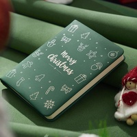 Carnet de notes étudiant personnalisé avec couverture en PU B6, reliure filigranée, vente en gros, bloc-notes ligné, OEM, petit cadeau portable pour Noël
