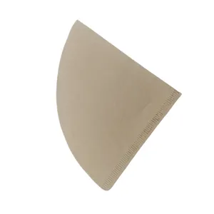 Color crudo material respetuoso del medio ambiente colgante oído café de filtro de bolsa de papel de mano goteo cono de filtro de café de papel
