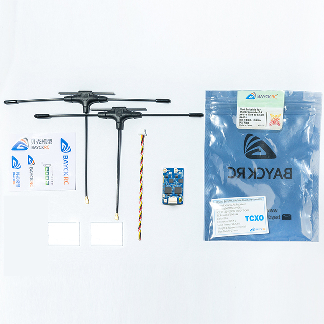 Metal 900MHz 2.4GHz 915MHz ELRS Dual Band Gemini Receiver TCXO for RC FPV Racing Long Range Drone Fixed Wing