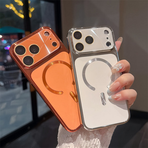 Funda Magnética Aurora con Cristal para Cámara para iPhone 17 16 15 Pro Max, Cubierta Trasera Electrochapada con Degradado Láser - Product Image 3