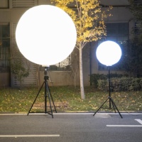 LED suspendue CW lumières publicité gonflable ballon lumière lune boule globe éclairage d'événement
