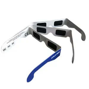 Wholesale ISO Certified Solar Eclipse Glasses Customized Design Eclipse Viewing 3D Paper Glasses