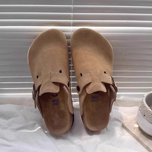Sabots et mules unisexe de luxe en cuir véritable Mules Femme sportif léger doux sabots avec pantoufles de style Birkenstocks - Product Image 5