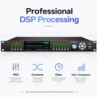 Processeur audio numérique FIR4008 Drive Rack, double effet DSP haute qualité, 4 entrées 8 sorties, professionnel.