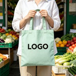 Bolsa de Tela Gruesa Ecológica con Logotipo Personalizado, Bolsa de Compras Reutilizable de Gran Capacidad para Supermercado - Product Image 3