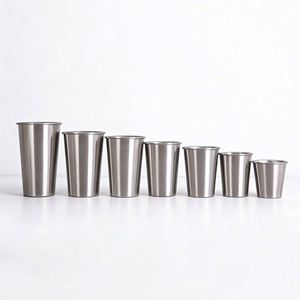 Taza Apilable de Acero Inoxidable de 350ml/500ml (12oz/17oz) para Promoción, con Logotipo Personalizado, de Pared Simple, para Camping, Venta al Por Mayor - Product Image 6