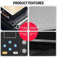 Impresora UV Plana de 6090 cm, Plotter de Inyección de Tinta Digital, Máquina de Impresión LED para Carcasas de Teléfono, Cerámica, Vidrio, Madera