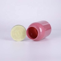 Bouteille en plastique PET 200cc 225cc avec bouchon résistant aux enfants Bouteille en plastique de stockage de capsules de vitamines de couleur personnalisée
