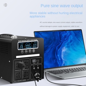 แหล่งจ่ายไฟเคลื่อนที่กลางแจ้ง 220V MPPT Pure Sine Wave ความจุขนาดใหญ่ ระบบความปลอดภัย BMS อัจฉริยะแบบพกพา สำหรับการเดินทางด้วยรถยนต์รุ่น T-1688 Pu - Product Image 4