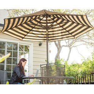 Sombrilla balinesa blanca de gran tamaño para exteriores, base y sombrilla para patio y mesa de jardín, venta al por mayor - Product Image 1