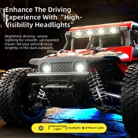 ZL E RC Crawler 4WD Brushless Full Proportional High Speed Off Road Racing Simulation LED Light Bar Remote Control