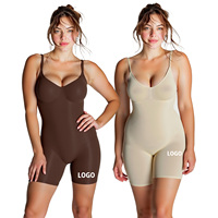 Body Sculptant Grande Taille Femme Européenne Américaine, Magnifique Cache-Ventre et Rehausseur de Fessiers, Gainant Personnalisé
