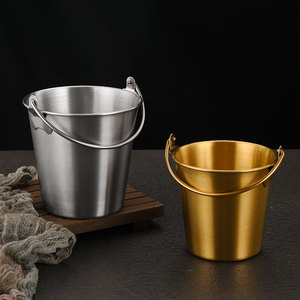 ถังน้ำแข็งสแตนเลสเกรด 304 สำหรับร้านอาหาร ใช้กับเครื่องล้างจานได้ ลายเรียบ - Product Image 1