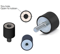 Isolateurs anti-vibration M8 Amortisseurs Goujons en caoutchouc Supports cylindriques Caoutchouc haute performance Silent Block Vibration