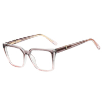 Monture de lunettes classique et durable en TR90 et métal, design tendance, légère, carrée, à monture complète, anti-lumière bleue pour adultes