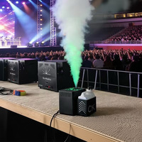 Machine à fumée de scène 15 LED 1500W avec télécommande pour KTV, bar, club, Halloween, Noël, fête, mariage