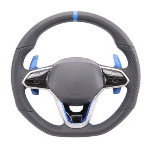 Pour Volkswagen VW MK6 <span class=keywords><strong>Golf</strong></span> 6 GTI MK7 <span class=keywords><strong>Golf</strong></span> <span class=keywords><strong>7</strong></span> volant de voiture personnalisé LED <span class=keywords><strong>Alcantara</strong></span> volant en cuir - Product Image 5
