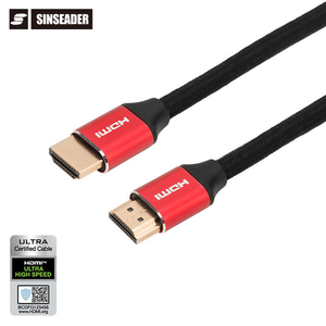 Longueur personnalisée 4k 8k câble ultra hd <span class=keywords><strong>hdmi</strong></span> vers <span class=keywords><strong>hdmi</strong></span> haute vitesse 2m <span class=keywords><strong>4m</strong></span> de long câble <span class=keywords><strong>hdmi</strong></span> rouge - Product Image 4