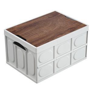 20L ngoài trời gấp hộp lưu trữ cắm trại ngoài trời lưu trữ hộp & thùng có thể gập lại hộp lưu trữ dễ dàng cài đặt PP nhựa - Product Image 1