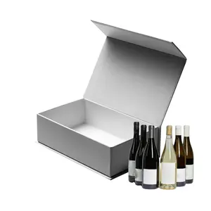 可回收质量低价黄金供应商酒盒发货人数码印刷廉价磁性纸盒